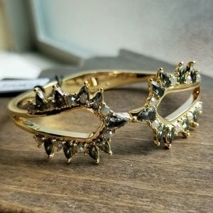 Vince Camuto NWT Oval Green Opal-Crystal Bracelet